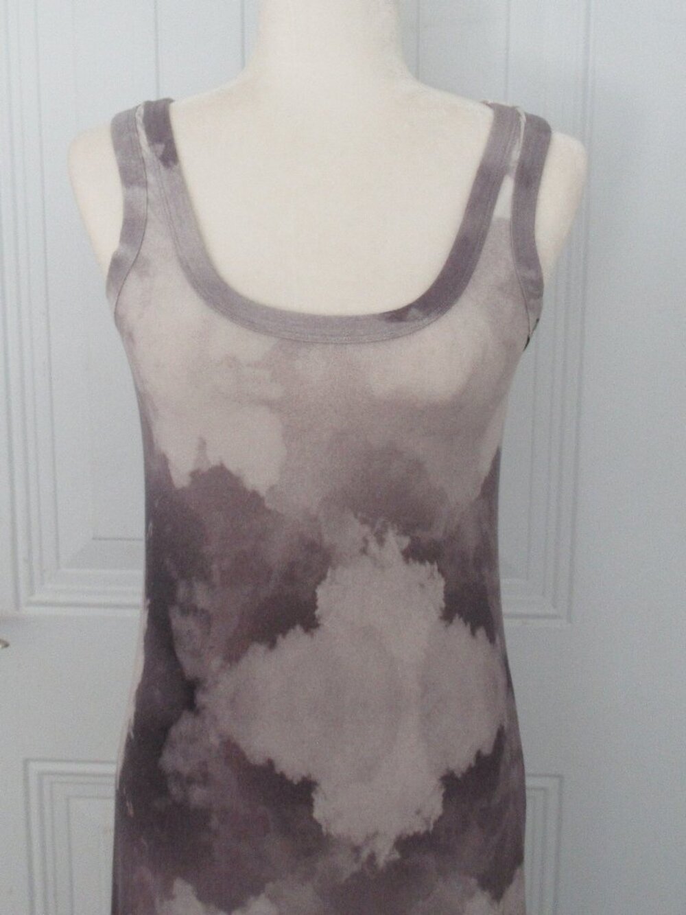 Karen Kane Maxi Summer Dress Size Small Lake Print Stretch, Multicolor - Picture 2 of 7